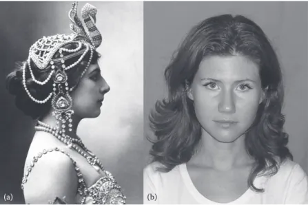 FIGURE 7.1  Two classic examples of “honey trap” agents. Dutch exotic  dancer and spy, Mata Hari (a) targeted French officers during WWI using  classic seduction techniques