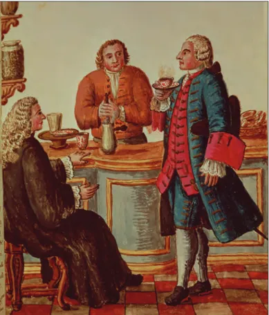 Figure 1.4:  Cafés were open, airy, and inviting.