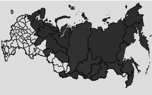 Fig. 18.1  High North Regions of Russia (Source: http://www.gks.ru/bgd/regl/b08_22/IssWWW.