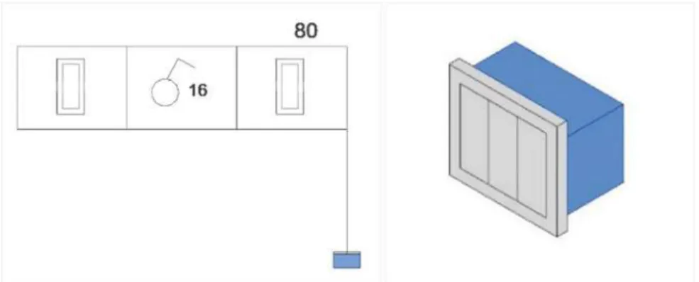 Fig. 3 Example of a plan view and 3D object, “Drag and Drop”