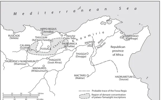 Figure 4.3 Proconsular Africa: The ‘Cheffia’ Region in Context. Copyright: author.