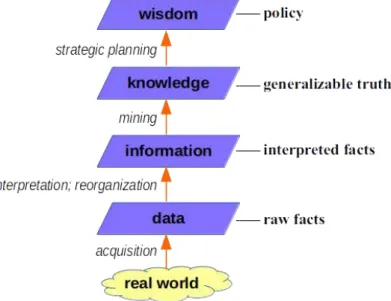 Figure 1.1: The data-to-wisdom hierarchy.