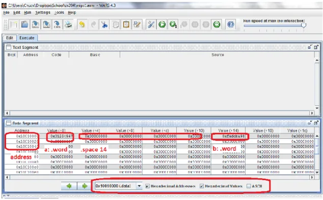Figure 6-2: Static data memory allocation example 