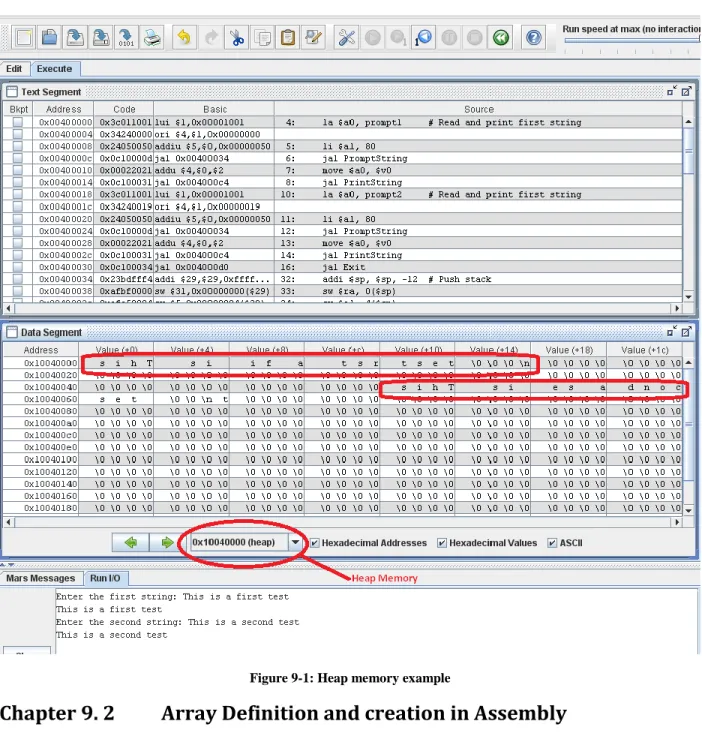 Figure 9-1: Heap memory example 
