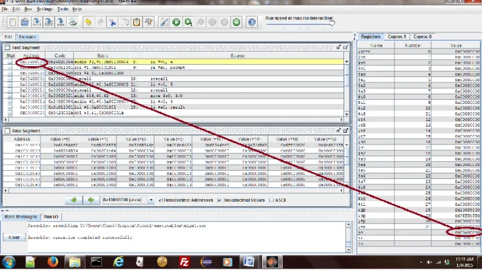 Figure 5-1: $pc when program execution starts 