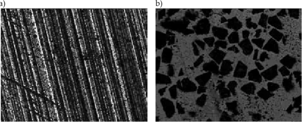 Figure 20. The results of the surface roughness of the composite BNDCC polished 1.47 grinding D25 Ba23: a) before  grinding, b) after grinding 