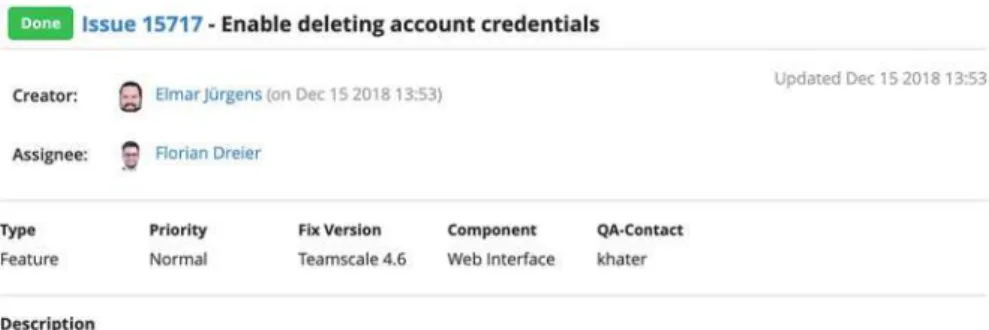 Fig. 6 Feature request TS-15717: enable deleting account credentials