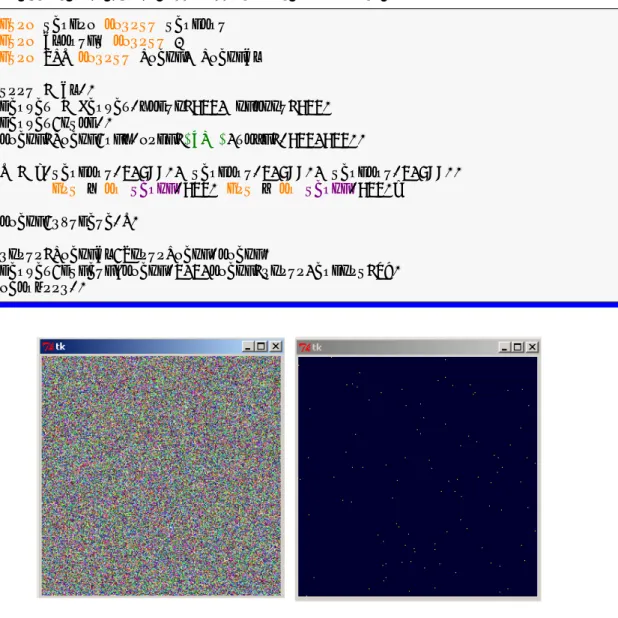 Figure 18.1: (Left) putdata example (Right) ImageDraw example