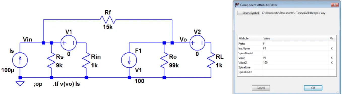 Figure 1.31: Circuit from Fig. 1.30 redrawn with a current-controlled current source instead of an arbitrary-controlled current source.