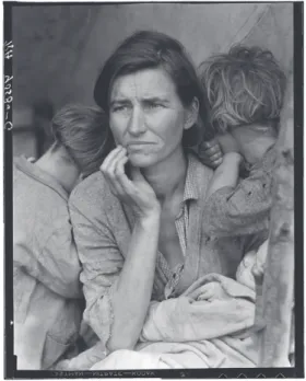 Figure 1.2: Dorothea Lang, Migrant Mother, 1936   [permission under Creative Commons].