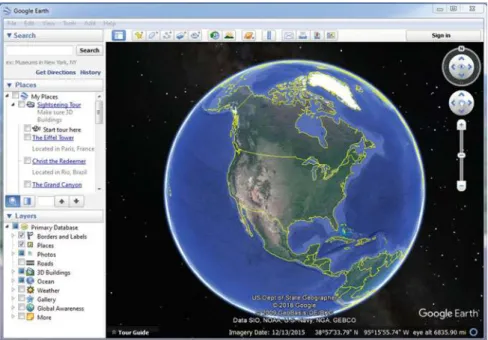 Fig. 24.1 The interface of Google Earth (Earth version 7.3.2, DigitalGlobe, Inc.)
