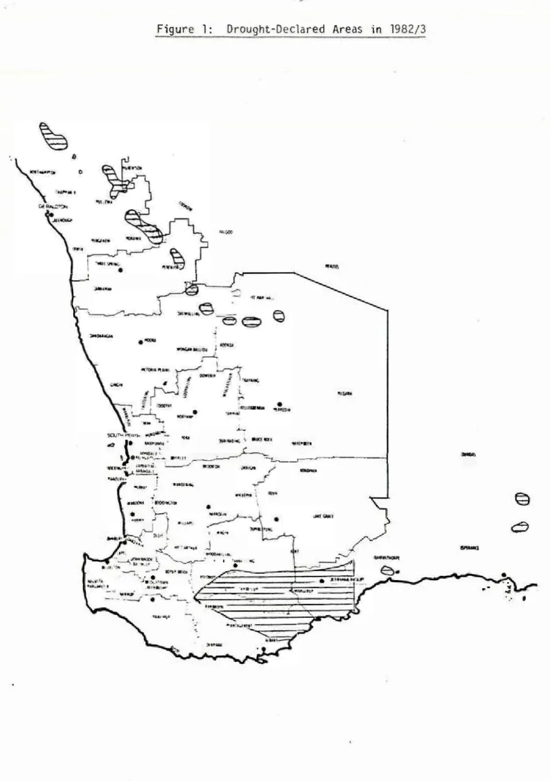 Figure  1  Drought-Declared  Areas  in  1982/3 