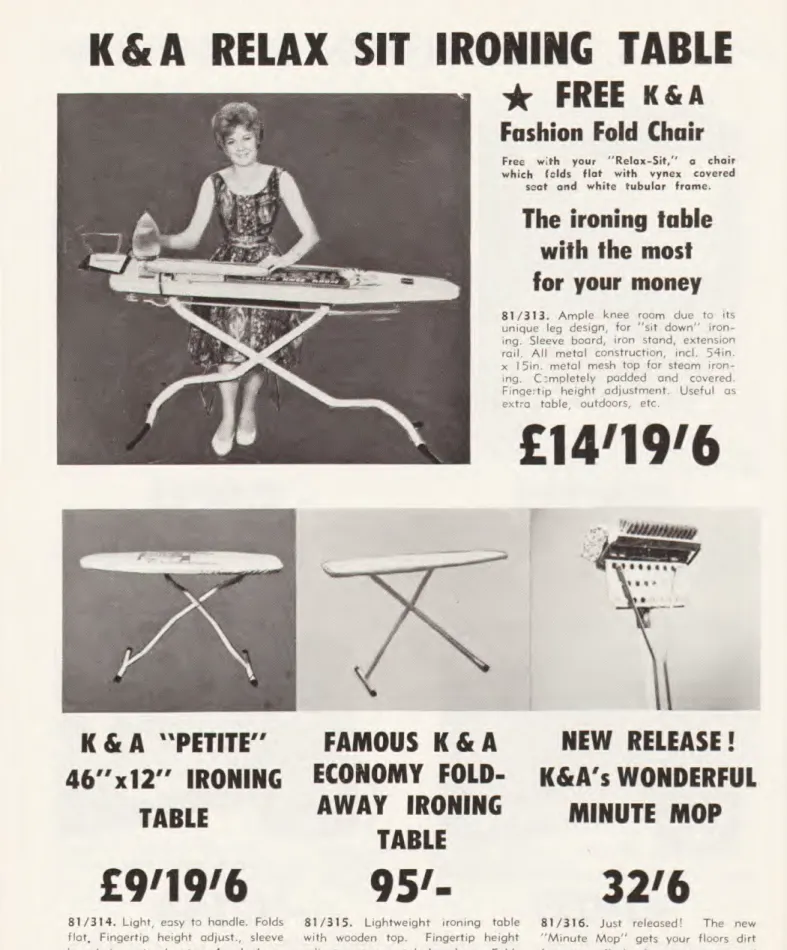 TABLE  AWAY IRONING 