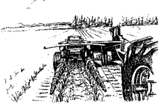 Figure 2. Simple forage harvester with cutting disk blades and spiral crop lifters. 