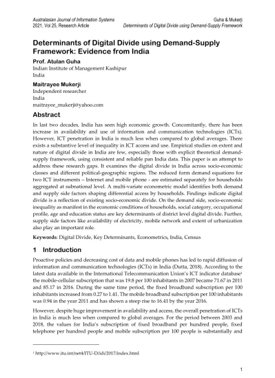 digital divide in india research paper