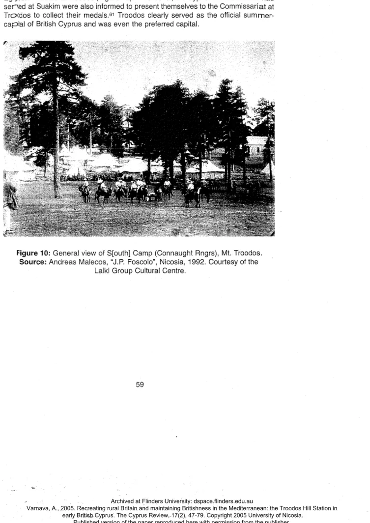 Figure  10: General  view  of  S[outh]  Camp  (Connaught  Rngrs),  Mt.  Troodos. 