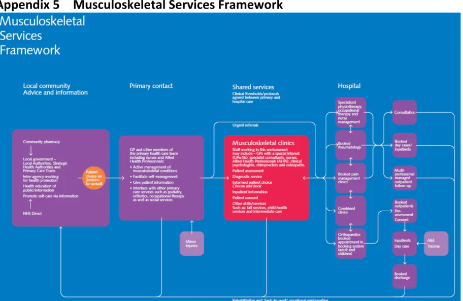 Figure 2  Musculoskeletal Services Framework  Source: (Department of Health (UK), 2006, p 3) 
