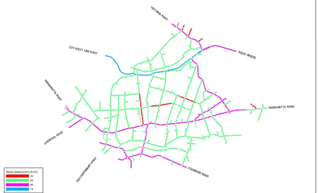 Figure 3-8  Posted speed limits 