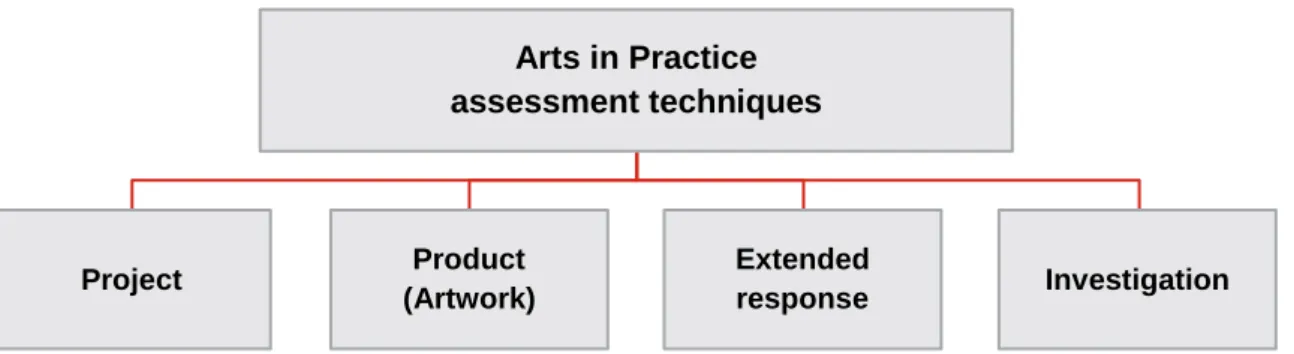 Figure 3: Arts in Practice assessment techniques 