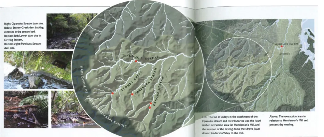 Figure 1. Waitakere Ranges dam sites. 