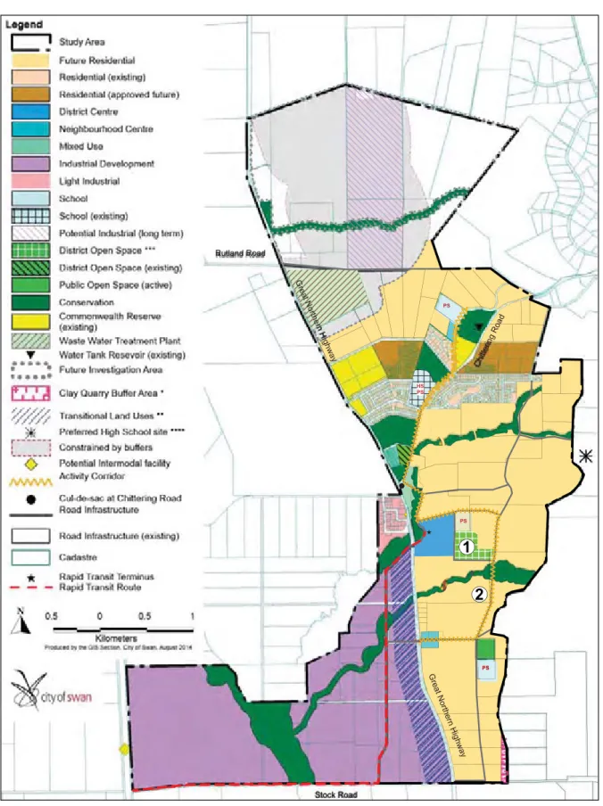 Figure 15 - Modified Bullsbrook Townsite Land Use Masterplan