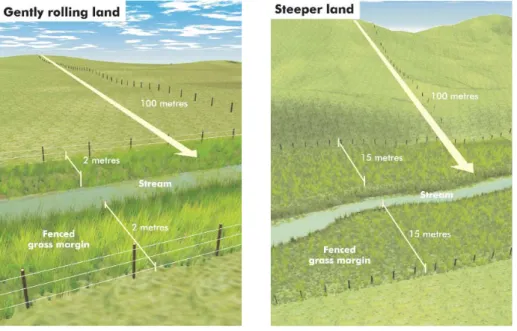 Figure 4: Working out how wide your grass waterway margin needs to be 