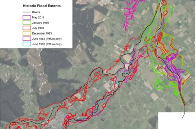 Figure 3 Historic Flood Extents 