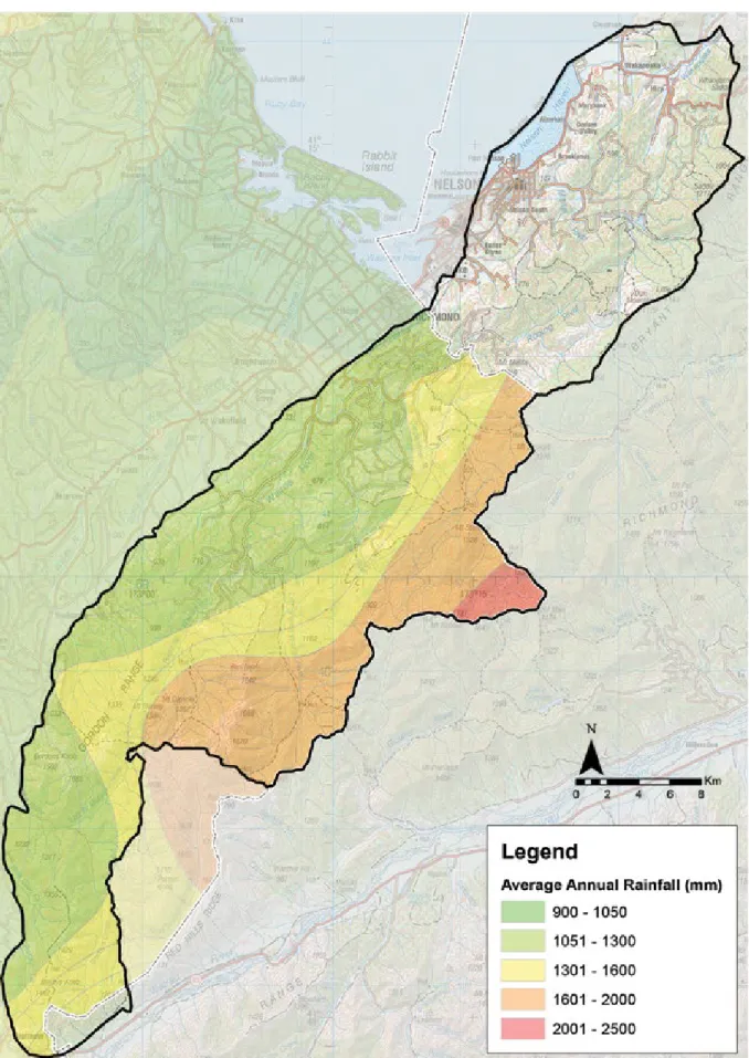Figure 3: Bryant Ecological District – Rainfall