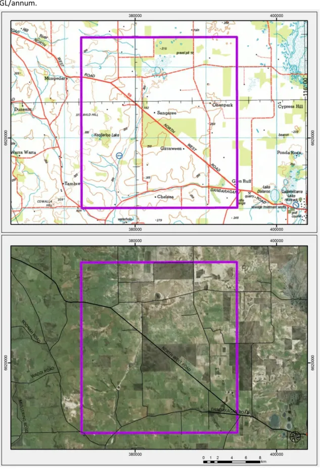 Figure 13: Location setting of Dinner Plain prospective groundwater resource area  