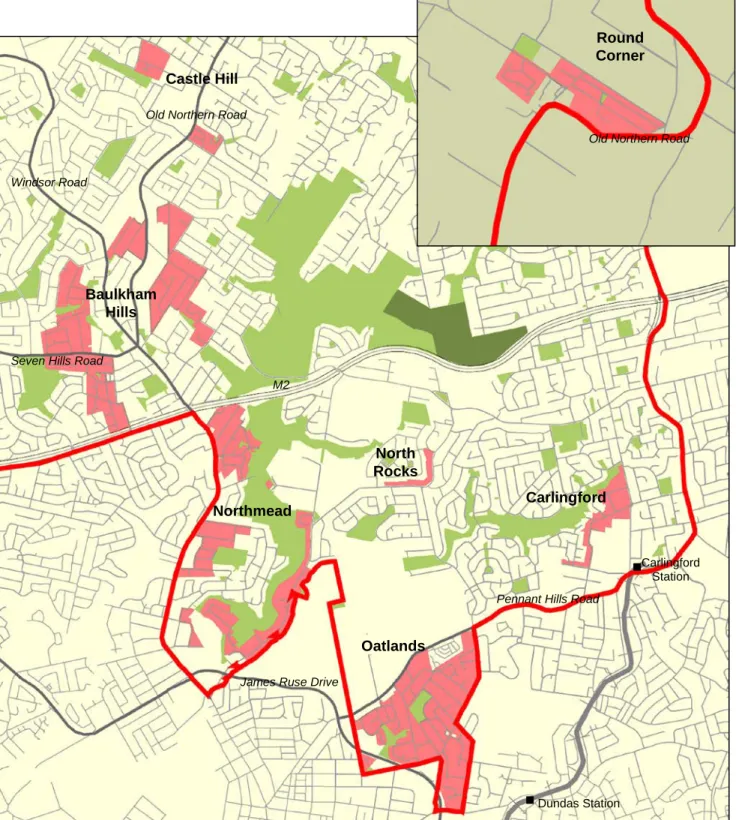 Figure 5: Land zoned Residential 2(a3) to allow villa housing 