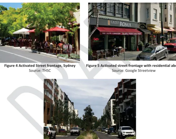 Figure 4 Activated Street frontage, Sydney  Source: THSC 