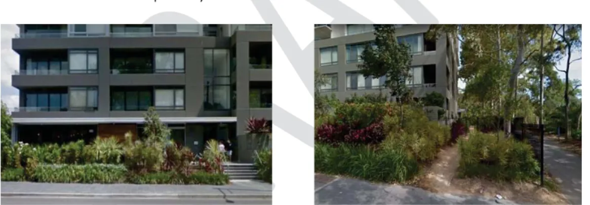 Figure 38: Active Street Frontage with landscaped  edge (Source: THSC) 