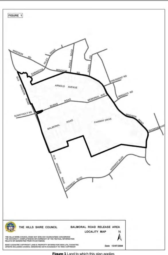 Figure 1 Land to which this plan applies  