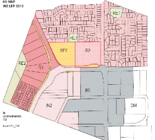 Figure 8: Existing LEP 2012 height of building map 