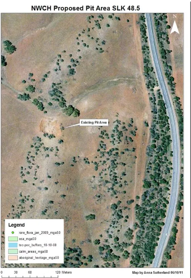 Figure 2 – Current Location of existing material source 