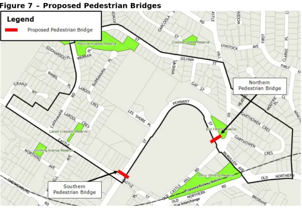 Figure 7 – Proposed Pedestrian Bridges   
