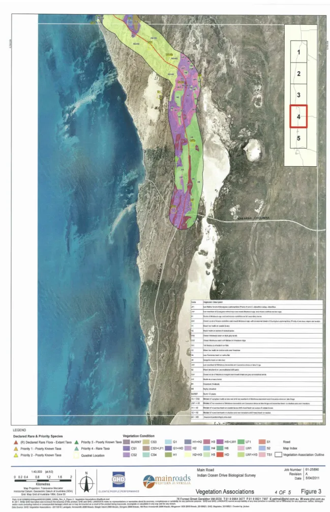 Figure 5: Location of Biological Survey Area Spring 2010 