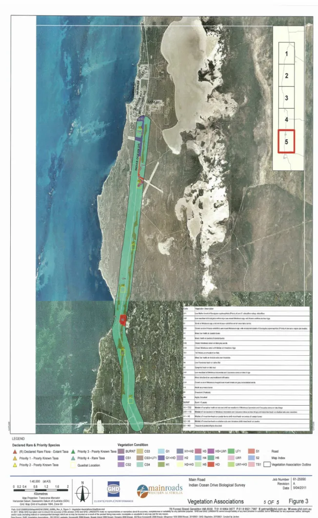 Figure 6: Location of Biological Survey Area Spring 2010 