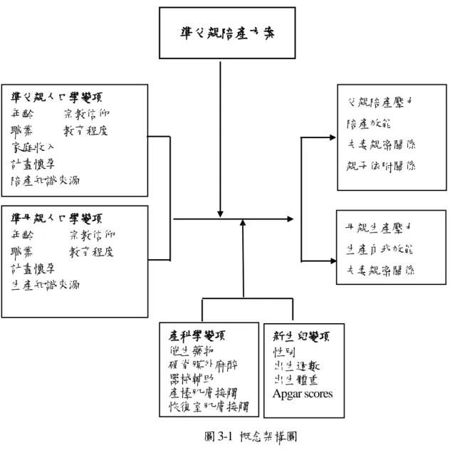 圖 3-1  概念架構圖準父親人口學變項