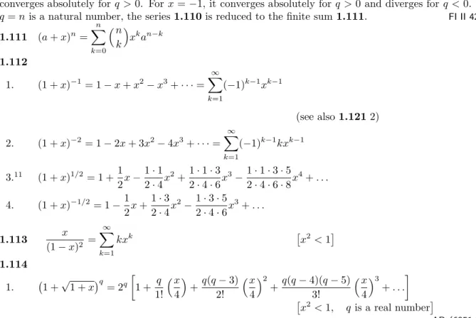 Table of Integrals, Series, and Products. http://dx.doi.org/10.1016/B978-0-12-384933-5.00001-1 Copyright c  2015 Elsevier Inc