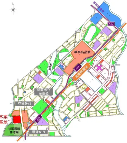 圖 3.1-1    本案基地位置示意圖  3.1.7.2  土地範圍 