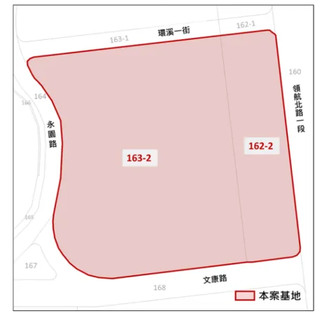 圖 3.1-2    本標的之地籍範圍示意圖 