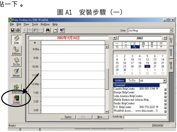 圖 A1  安裝步驟（一）