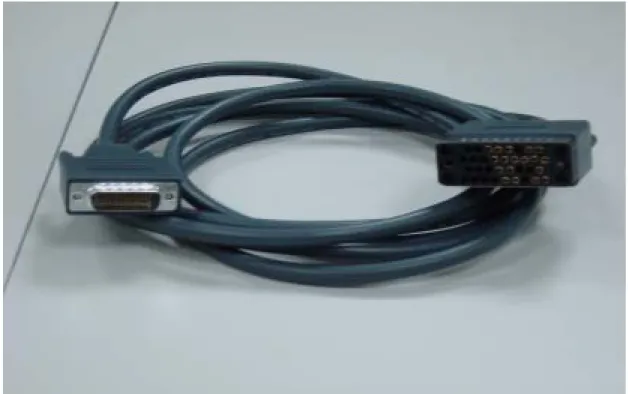 圖 3-4 路由器 WAN Port 連接纜線（母連接頭）  （2）LAN Port（Ethernet 0、Ethernet 1）： 