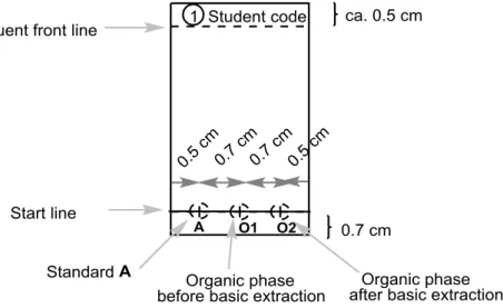 Figure 2. Instructions for the TLC plate preparation. 