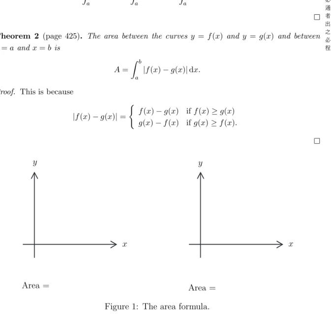 Figure 1: The area formula.