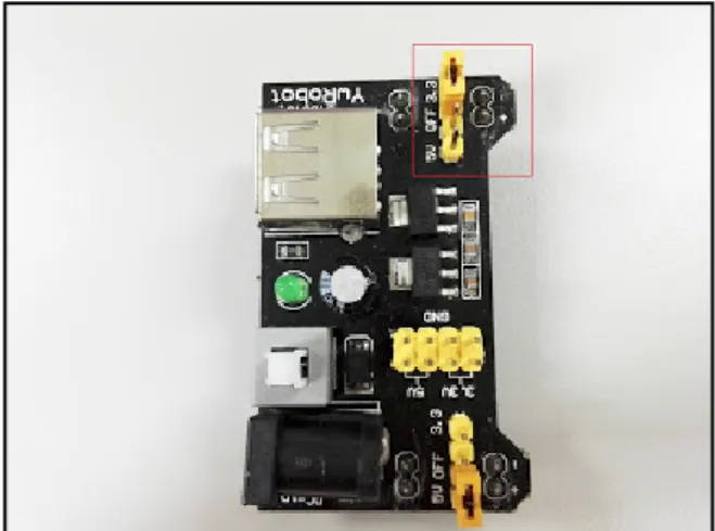 圖 2-19 PL2303HX  雖然 PL2303HX 接電腦 USB 的 5V 電源，其信號輸出卻是 3.3V 準位，所以 其  TX/RX  可以直接與  ESP8266  的 UXRD/UXTD 相接。  PL2303HX  有四條線，其中+5V 不能用  PL2303HX            +5V:不可接  (會讓 ESP8266 燒毀)  GND:接 ESP8266 與 3.3V  電源板的 GND (三個  GND  共接)  TXD:接  ESP8266  的 URXD  RXD:接  