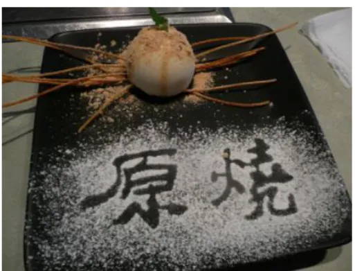 圖  2- 25  原燒~優質原味燒肉，現代日式風格的燒肉店，柔和燈光加上浪漫的爵士樂，伴 您一起佐餐~精選原味優質燒肉，因為我們堅信只有原味，才能突顯肉質的鮮美  圖  2- 26  提供各式的燒肉素材都是新鮮的，值得一提的是老闆特地從日本拜師學藝所調製 出的沾醬，真的很有味道，絕對是您在別家吃不到的好味道呢！  圖  2- 27  因為藏屋燒肉店的負責人王岳馮先生就是從台中的匠屋燒肉店和日本籍社長新 井康雄先生學習日式道地的燒肉技術及工法長達五年的時間，其中還遠赴日本東 京都交流學習日本人對於燒肉文化的