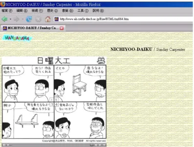 圖 2-1　NICHIYOO-DAIKU / Sunday Carpenter