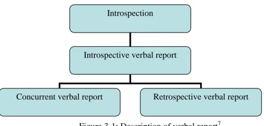 Figure 3-1: Description of verbal report 7